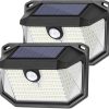 Solar LED Outdoor Wall Lamp with 3 Modes Motion Sensor Waterproof 4