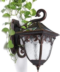 Retro Solar Wall Lamps Outdoor Waterproof Tricolor Adjustable Sconces 2