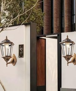 LED Solar Hexagonal Wall Light for Porch and Patio Waterproof Lantern 2