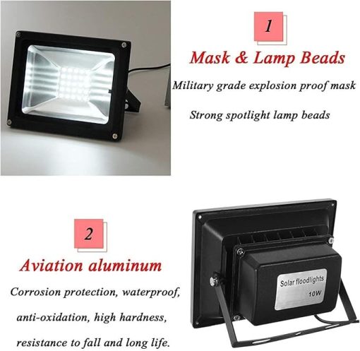 Super Bright Solar Garden Light with Remote Control and Timer - Image 2