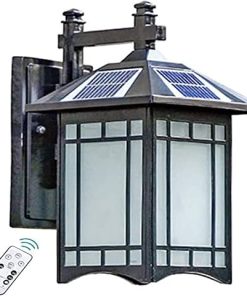 Outdoor Solar Powered Waterproof LED Vintage Porch and Bedroom Light