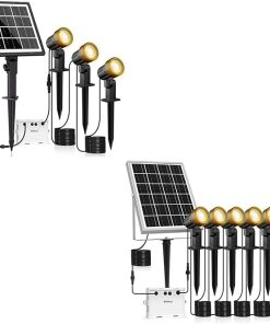 Solar Spot Lights Outdoor, 3 in 1 and 6 in 1 Landscape Lighting