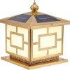 Rainproof Solar Outdoor Pillar Light for Villa Courtyard and Balcony 4