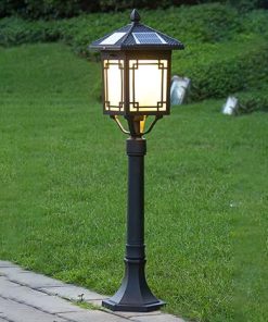 Outdoor Solar Path Light IP65 Waterproof LED Bollard Garden Lamp