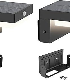 Square Solar Wall Lights with PIR Sensor and 55-Hour Battery Life
