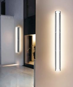 Solar Wall Sconce LED Lights Waterproof Outdoor Patio Modern Fixture