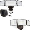 LEPOWER 35W LED Security Light 1600LM Solar Motion Outdoor Light