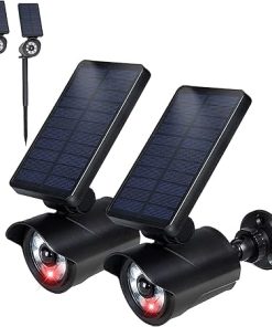Solar Flickering Flame Torch Light with Motion Sensor Outdoor Spotlight 2
