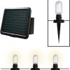 Solar Powered String Lights 25 Feet 12 LED Bulbs for Home Decor