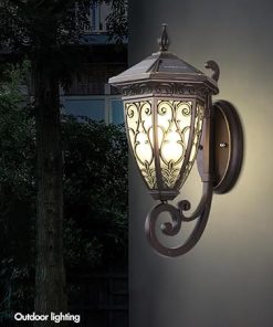 Wall Mounted Solar LED Outdoor Lantern for Dusk to Dawn Lighting 2