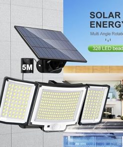 Solar LED Outdoor Lights with PIR Motion Sensor for Garden Path Garage 2