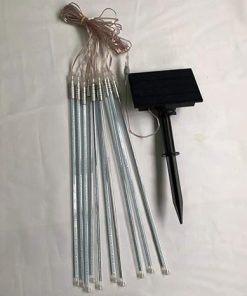 Solar Power LED Meteor Shower String Lights for Outdoor Decoration 2