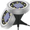 8.2”H Exterior Lamp Post Lantern Fixture Solar Post Cap Lights Anti-Rust Lamp Posts Outdoor Lighting Modern Patio Pillar Lights with Pier Mount for Garden Yard Post Pole Pillar Landscape 3