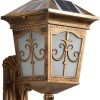Victoria Outdoor LED Solar Wall Lamp Waterproof Garden Light 3
