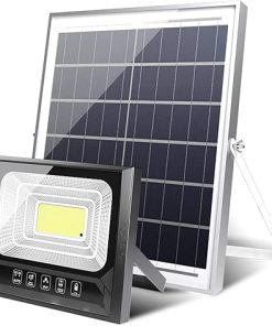 Solar LED Flood Light with Remote Control for Outdoor Security