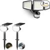 Bright 80 LED Waterproof Solar Security Lights with Motion Sensor 4