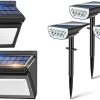 Baxia Technology 100 LED Solar Motion Sensor Lights 2 Pack Cold White