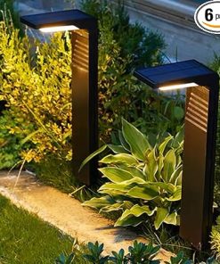 Solar Pathway Lights with Dual Modes for Garden and Walkway Decor