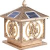 Outdoor Solar LED Post Cap Light Vintage Style for Garden Yard 4
