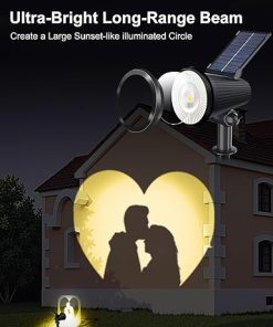 Solar Powered Waterproof Spotlights Ultra Bright 4 Pack for Outdoor Use 2