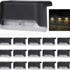 8 Pack LED Solar Pathway Lamps with Ground Spikes for Outdoor Use 4