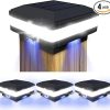 Sumaote Solar Post Cap Light 52 LEDs 160 Lumen Fits 4×4 5×5 Posts