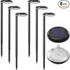 Super Bright 300 Lumens 2-in-1 Solar Pathway Lights 6-Pack