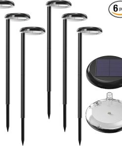 Super Bright 300 Lumens 2-in-1 Solar Pathway Lights 6-Pack