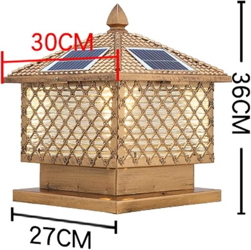Solar Post Light Outdoor Garden Lanterns for Pathway and Porch - Image 2