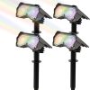 LED Solar Wall Lights with Remote Control for Garden Security Pack 4