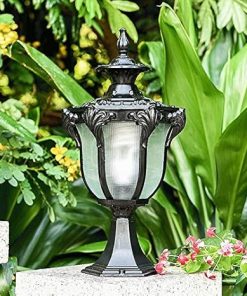 European Retro Wall Pillar Lamp LED Garden Light for Outdoor Use 2