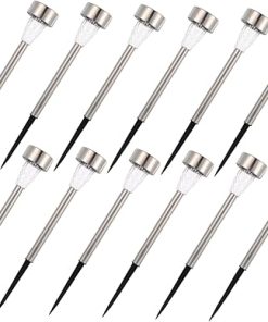 Balacoo 12 Pack Waterproof Solar Landscape Lighting Kit for Gardens