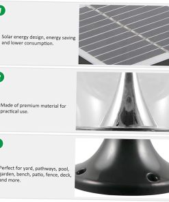 Solar LED Lawn Light Outdoor Garden Decor Waterproof Post Cap Lights 2