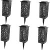 Garden Post Light Solar LED Aluminum Outdoor Waterproof 128CM Black 4