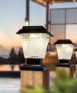 Solar Outdoor LED Column Post Lights for Deck and Porch Lighting 2