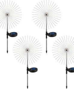 4-Pack Waterproof Solar Dandelion Lights with 90 LEDs and 4 Modes
