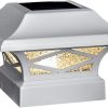 Home Zone Security Solar Pathway Lights with Rotating LED Effect 4-Pack 3
