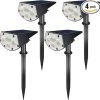 Outdoor Solar Flickering Flame Lights for Garden Patio Landscape 4