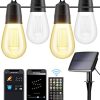 LLC Solar Powered Path Light, Rectangular, Path Lights, 7.9”L x 7.9”W x 18.9”H, White, Outdoor 3
