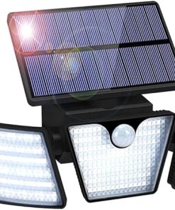 MEGHALI Modern LED Outdoor Solar Wall Light Waterproof 6000K
