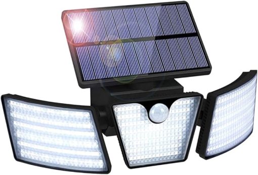 MEGHALI Modern LED Outdoor Solar Wall Light Waterproof 6000K