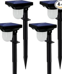 Solar Landscape Spotlight 4 Pack IP65 Waterproof Garden Path Lights