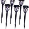 Solar Garden Decor LED Lights 6-Pack Waterproof Pathway Lighting
