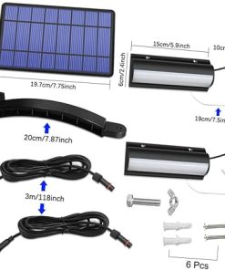 HOMSFOU Waterproof Solar Garden Lights for Outdoor Night Use 2
