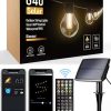 App Controlled Solar String Lights 55FT Waterproof Timer Remote G40