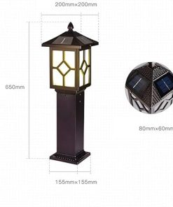 LED Solar Outdoor Lamp Post Light for Gardens and Exterior Spaces 2