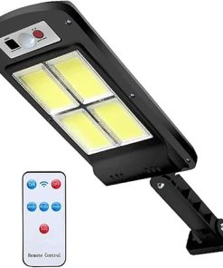 200W Solar Flood Light Outdoor with Motion Sensor and Remote Control