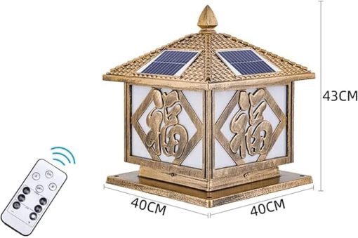 Gate Solar Post Lights Waterproof Courtyard Gate Column Lights Outdoor Post Lamp Household Lighting Pillar Lights Durable - Image 2
