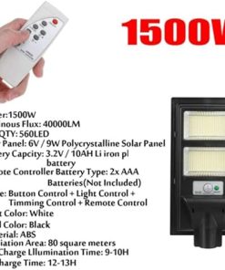 800W to 3000W Solar Waterproof Street Light with Timer Control 2