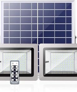 Bright Solar Flood Light with Remote Control for Outdoor Safety